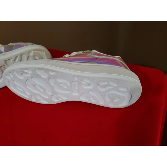 Alexander McQueen 100% Authentic sneakers transparent white iridescent Sz 7 37 - Picture 8 of 12